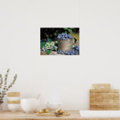 Blueberries Poster Print (Küche)