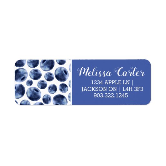 Blueberries Print Frucht Muster (Vorne)