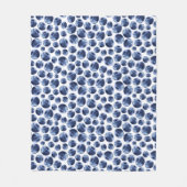 Blueberries Print Frucht Muster Fleecedecke (Vorderseite)