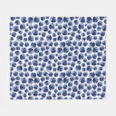 Blueberries Print Frucht Muster Fleecedecke (Vorderseite (Horizontal))