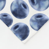 Blueberries Print Frucht Muster Fleecedecke (Ecke)
