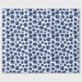 Blueberries Print Frucht Muster Geschenkpapier (Flach)