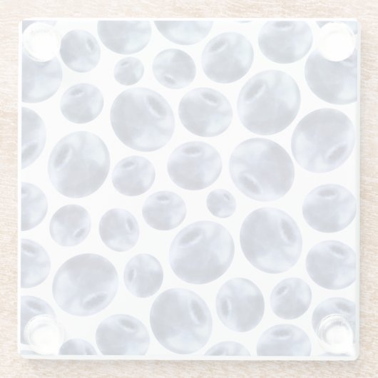 Blueberries Print Frucht Muster Glasuntersetzer (Rückseite)