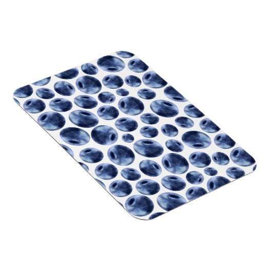 Blueberries Print Frucht Muster Magnet (Rechte Seite)