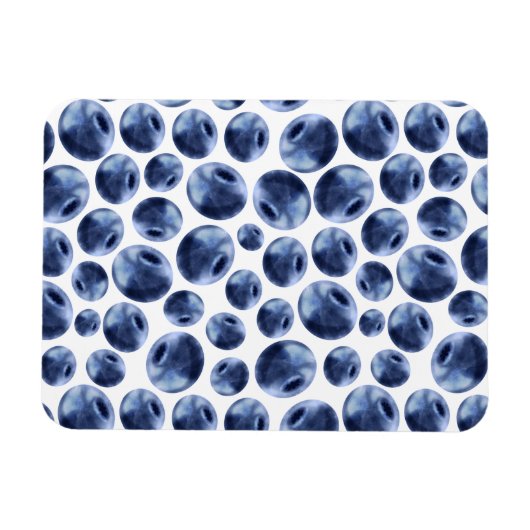 Blueberries Print Frucht Muster Magnet (Horizontal)