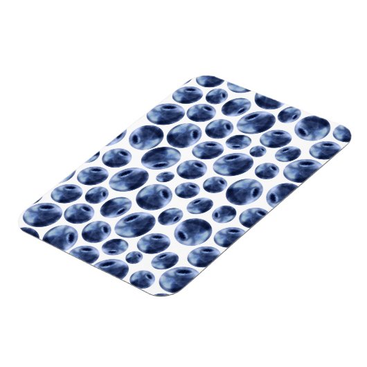 Blueberries Print Frucht Muster Magnet (Linke Seite)
