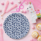 Blueberries Print Frucht Muster Pappteller (Party)