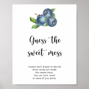 Blueberries - raten Sie mal vom süßen Schlamassel Poster