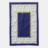 Blueberries über Küchentücher an der Weingrenze (Vertikal)