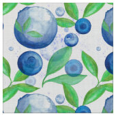 Blueberries Watercolor Pattern Küche Stoff (Nahaufnahme)