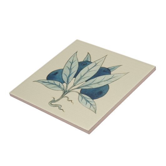 Blueberries William De Morgan Fliese (Seite)