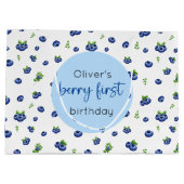 Blueberry 1. Geburtstag Berry Erste große Geschenk Geschenktüte (Rückseite)