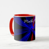 Blueberry Abstrakt Geometric Math Art Coffee Tasse (Vorderseite Links)