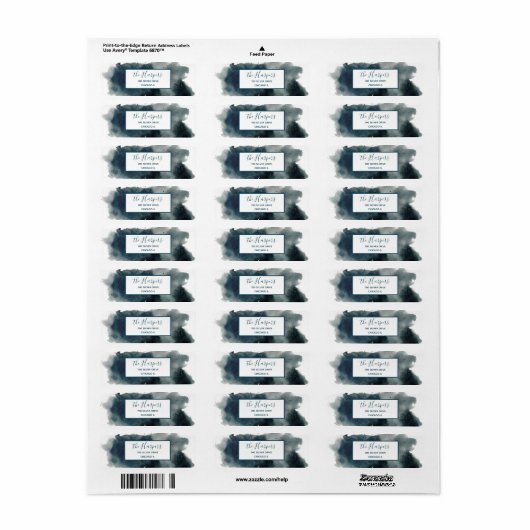 Blueberry Address Labels (Vorne)