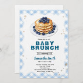 Blueberry Baby Brunch Baby Shower Invitation Einladung (Vorne/Hinten)