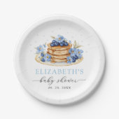 Blueberry Baby Brunch Babydusche Pappteller (Vorderseite)