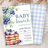 Blueberry Baby Brunch Boy Baby Shower Einladung