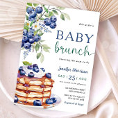 Blueberry Baby Brunch Boy Baby Shower Einladung