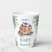 Blueberry Baby Brunch Boy Baby Shower Pappbecher (Vorderseite)