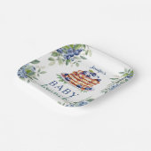 Blueberry Baby Brunch Boy Baby Shower Pappteller (Gewinkelt)