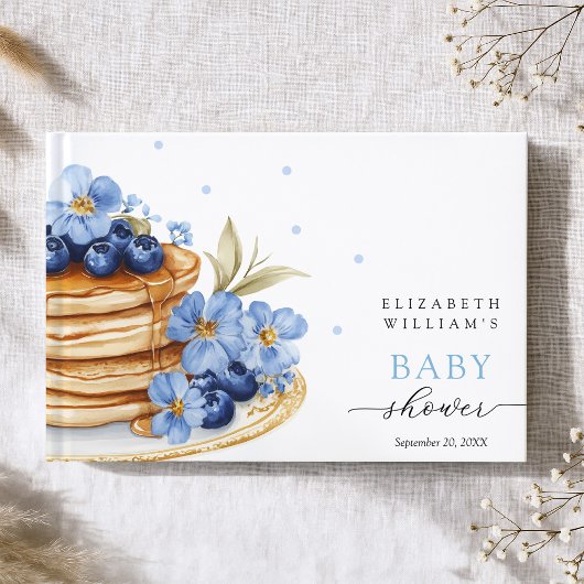 Blueberry Baby Brunch Guest Book Gästebuch