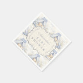 Blueberry Baby Canopy Toile Baby Shower Serviette (Ecke)