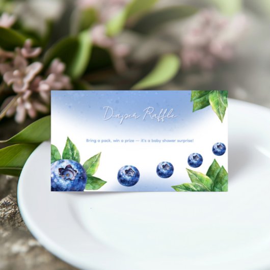 Blueberry Baby Duschdusche Windelwanne Umschließka Visitenkarte