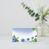 Blueberry Baby Duschdusche Windelwanne Umschließka Visitenkarte (Stehend Vorderseite)