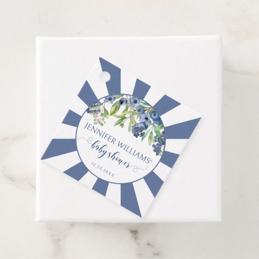 Blueberry Baby-Dusche danke für Anhänger (Beispiel)