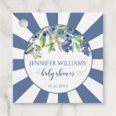 Blueberry Baby-Dusche danke für Anhänger (Vorderseite)