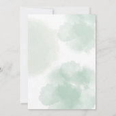 Blueberry Baby Dusche Einladung (Rückseite)