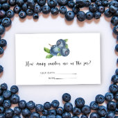 Blueberry - Baby-Dusche schätzen wie viele Bonbons Begleitkarte