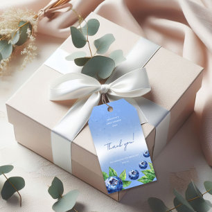 Blueberry Baby Dusche Vielen Dank Tag Geschenkanhänger