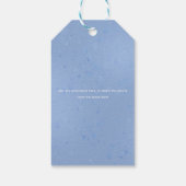 Blueberry Baby Dusche Vielen Dank Tag Geschenkanhänger (Rückseite)