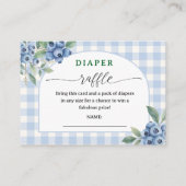 Blueberry Baby Dusche Windelwanne Umschließung Begleitkarte (Vorderseite)