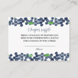 Blueberry Baby Duwer Diaper Raffle Berry Sweet Begleitkarte