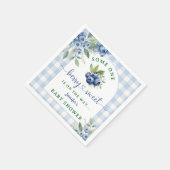 BlueBerry Baby Shower Berry Sweet Paper Napkin Serviette (Ecke)