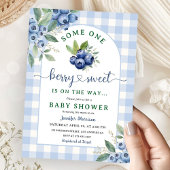 Blueberry Baby Shower Boy Berry Sweet Einladung