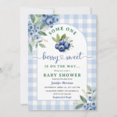 Blueberry Baby Shower Boy Berry Sweet Einladung (Vorderseite)