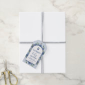 Blueberry Baby Shower Gift Tag Geschenkanhänger (Mit Garn)
