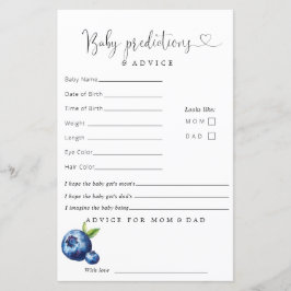 Blueberry Baby Shower Predictions Ratschläge