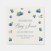 Blueberry Baby Shower  Serviette (Vorderseite)