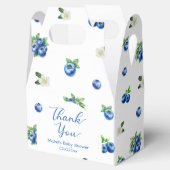 Blueberry Baby Shower Thank You Geschenkschachtel (Geöffnet)