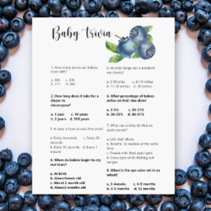 Blueberry - Baby Trivia Baby Showspiel