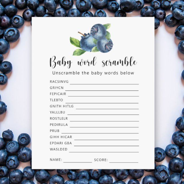 Blueberry - Baby Word Scramble Game (Von Creator hochgeladen)