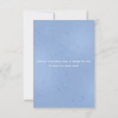 Blueberry Babydusche Flat Danke Karte (Rückseite)