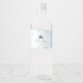 Blueberry-Babydusche Wasserflaschenetikett (Vorderseite)