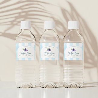 Blueberry-Babydusche Wasserflaschenetikett