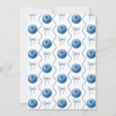 Blueberry Baby's Berry First 1st Birthday Party Einladung (Rückseite)