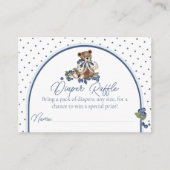 Blueberry Bear Baby Duschkabine Windelwanne Begleitkarte (Vorderseite)